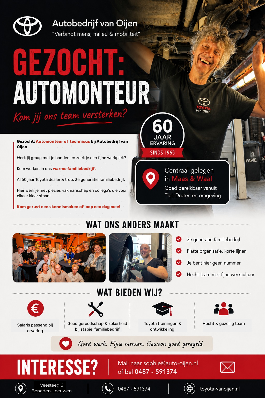 Gezocht Automonteur bij van Oijen